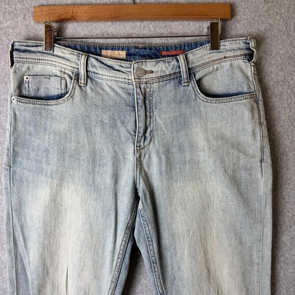 Anthropologie Pilcro Boyfriend Jeans Womens 29 Straight Leg Boho Grunge Stretch - Picture 11 of 16